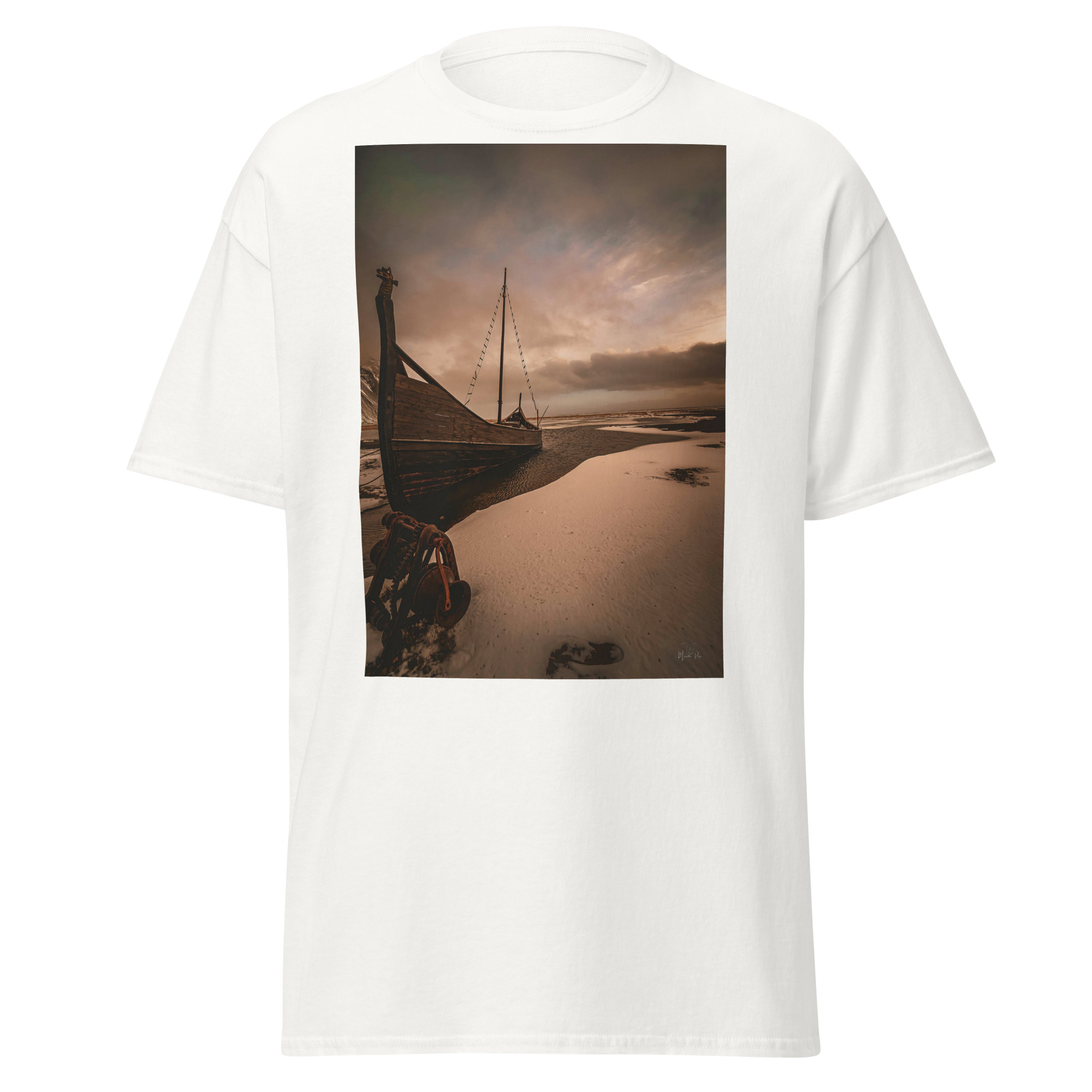 Viking Ship at Sunset T-Shirt | Iceland Landscape Photography
